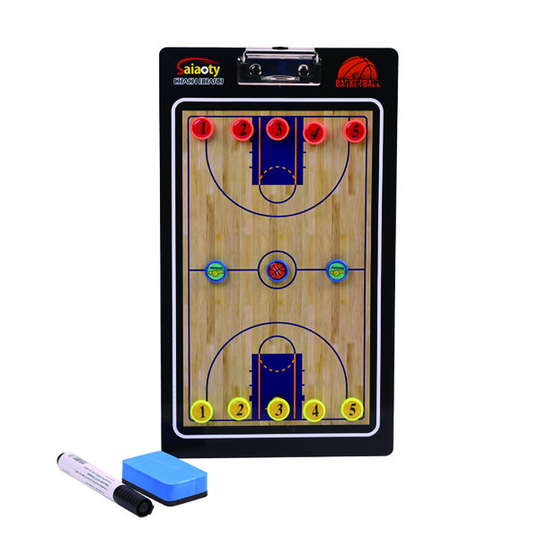 PVC basketball tactic board with magnetic pawn SA-077